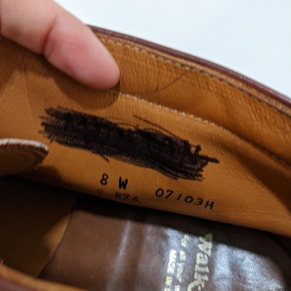 Walk-Over Mens Brown Leather Chukka Boots Size 8 W Vibram Sole - Picture 9 of 10